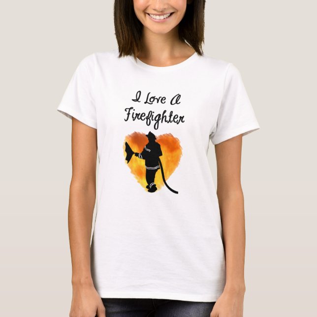 T-shirt J'Aime Un Pompier (Devant)