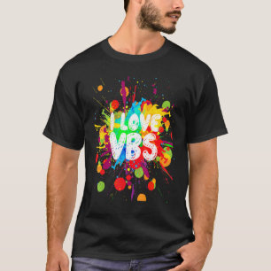 T-shirt J'Aime Vbs Chemise Crew Vacation Bible School Pain