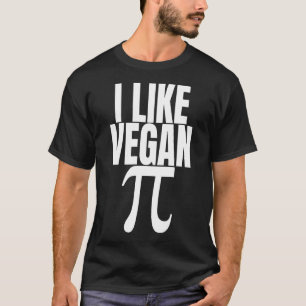 T-shirt J'Aime Vegan Pi Symbole Math Science Enseignant Fu
