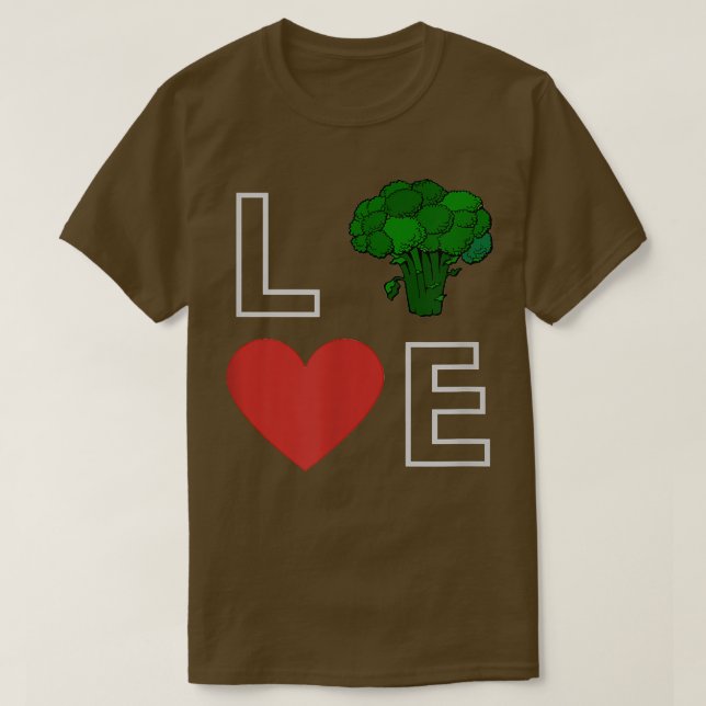 T-shirt J'aime végétarien, végétarien, vert (Design devant)