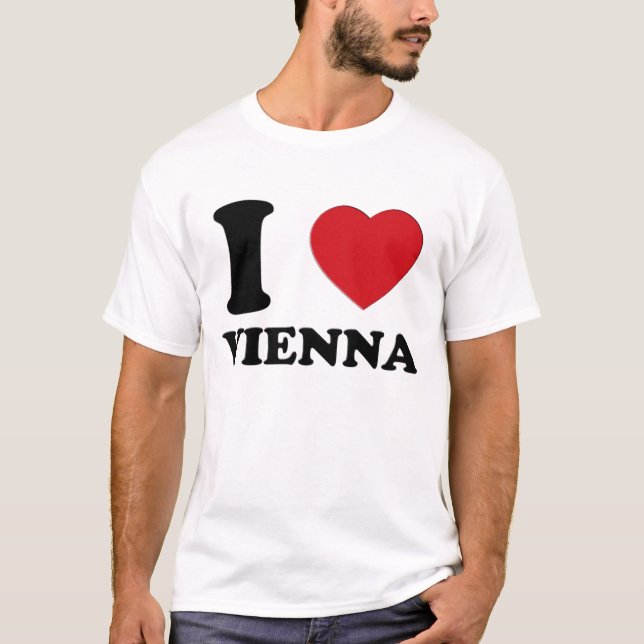 T-SHIRT J'AIME VIENNE 3D (Devant)