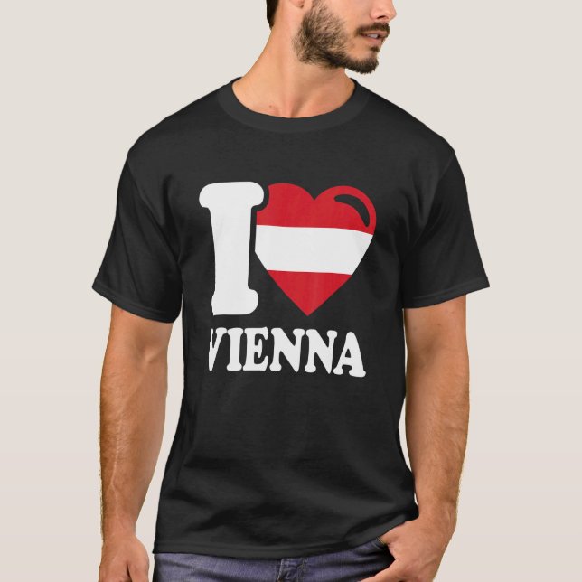 T-shirt J'Aime Vienne Capitale De L'Autriche J'Aime Vienne (Devant)