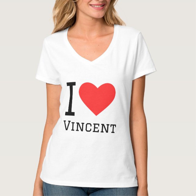 T-shirt J'aime Vincent (Devant)