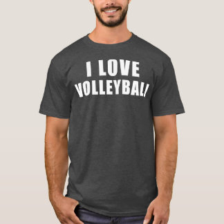 T-shirt J'aime Volleyball sports Cadeau