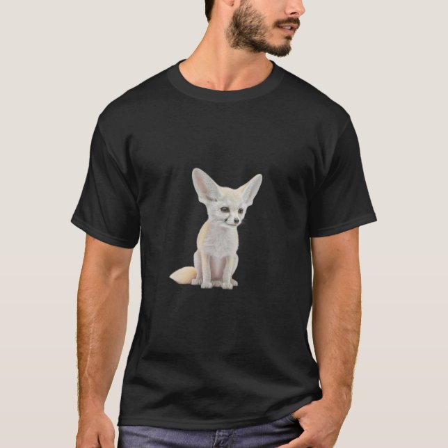 T-shirt J'aime vraiment beaucoup les renards fennec Fennec (Devant)