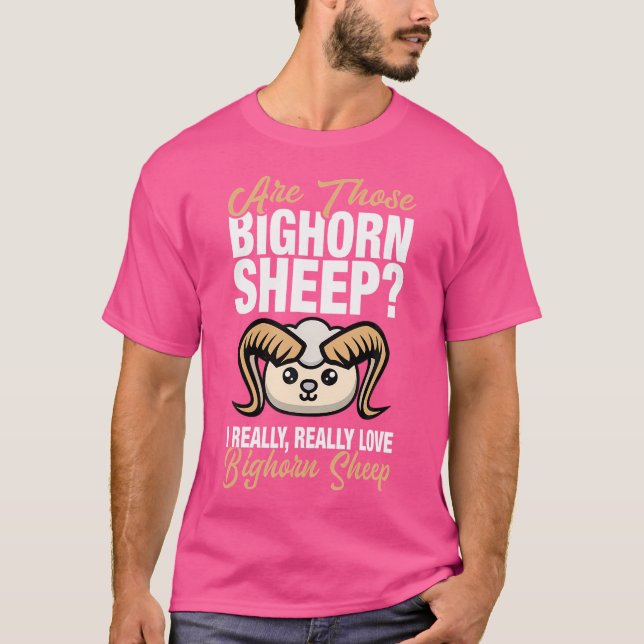 T-shirt J'Aime Vraiment Bighorn Sheep (Devant)