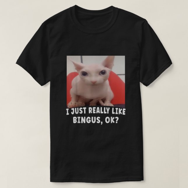 T-shirt J'Aime Vraiment Bingus Ok (Design devant)