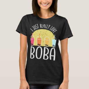 T-shirt J'Aime Vraiment Boba Cadeaux Japonais Enfants