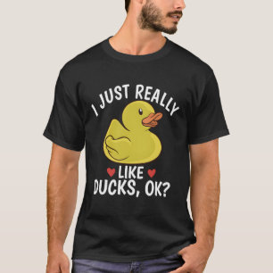 T-shirt J'Aime Vraiment Canards Ok Canards Canards Canard