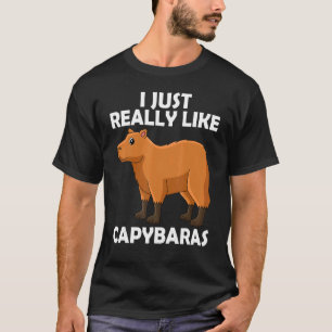 T-shirt J'Aime Vraiment Capybaras Jolie Capybara Water P