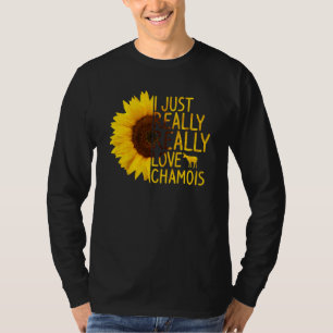 T-shirt J'Aime Vraiment Chamois Femmes Hommes Animal Sunfl