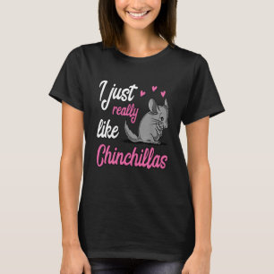T-shirt J'Aime Vraiment Chinchillas