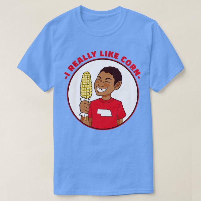 T-shirt J'Aime Vraiment Corn Funny Nebraska Corn Kid (Design devant)