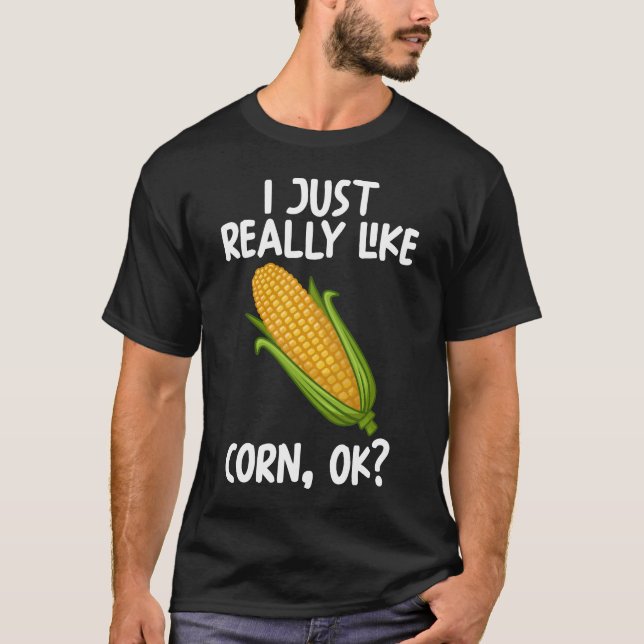 T-shirt J'Aime Vraiment Corn Ok (Devant)