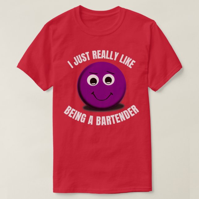 T-shirt J'Aime Vraiment Être Un Bartender 1 (Design devant)