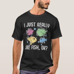T-shirt J'Aime Vraiment Fish OK Fish Ocean Aquarium