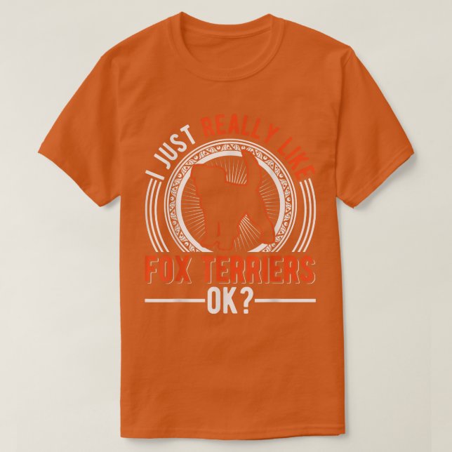 T-shirt J'aime vraiment Fox Terriers (Design devant)