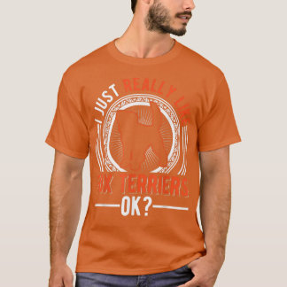 T-shirt J'aime vraiment Fox Terriers