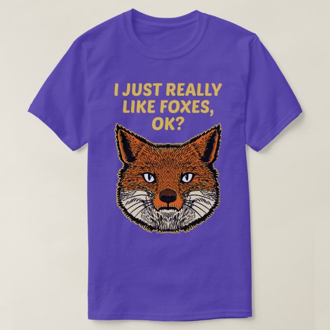 T-shirt J'Aime Vraiment Foxes Ok (Design devant)