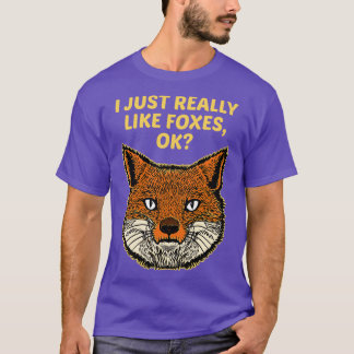 T-shirt J'Aime Vraiment Foxes Ok