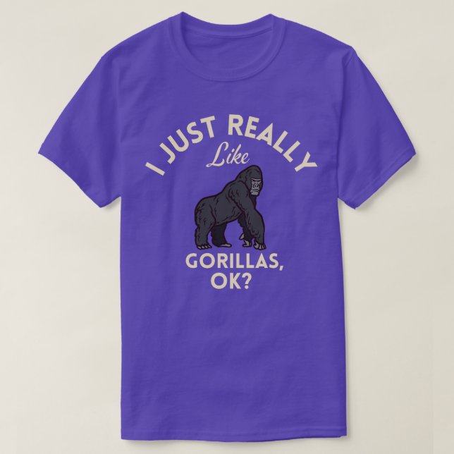 T-shirt J'Aime Vraiment Gorillas Ok (Design devant)