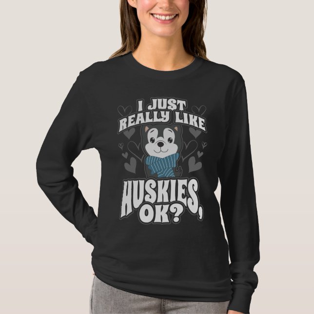 T-shirt J'Aime Vraiment Husky Ok Fagged Scoop (Devant)
