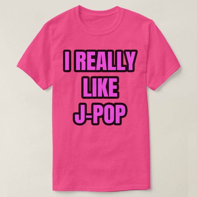 T-shirt J'Aime vraiment JPop (Design devant)
