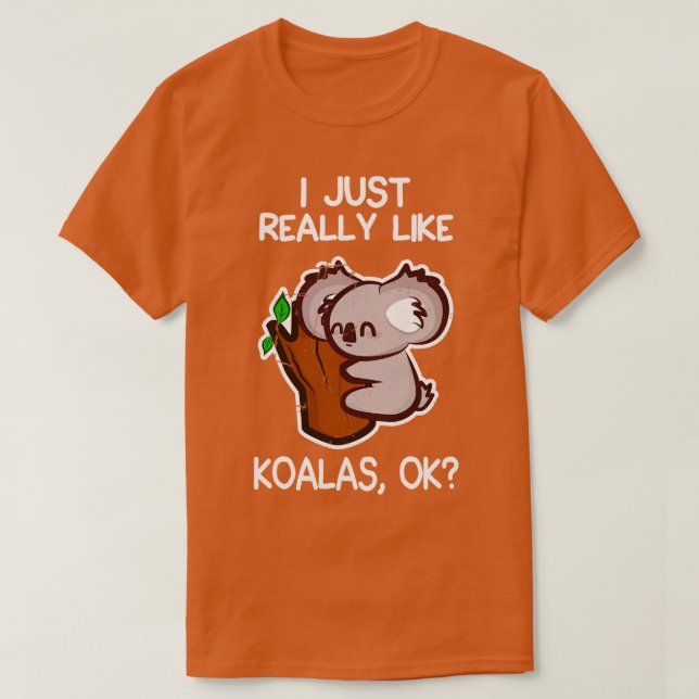 T-shirt J'Aime Vraiment Koalas (Design devant)