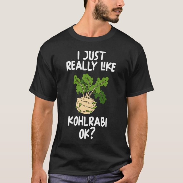 T-shirt J'Aime Vraiment Kohlrabi Ok (Devant)