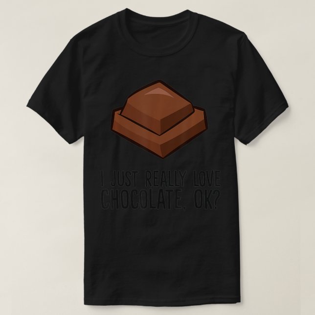 T-shirt J'Aime Vraiment Le Chocolat, Ok Aime Le Chocolat (Design devant)