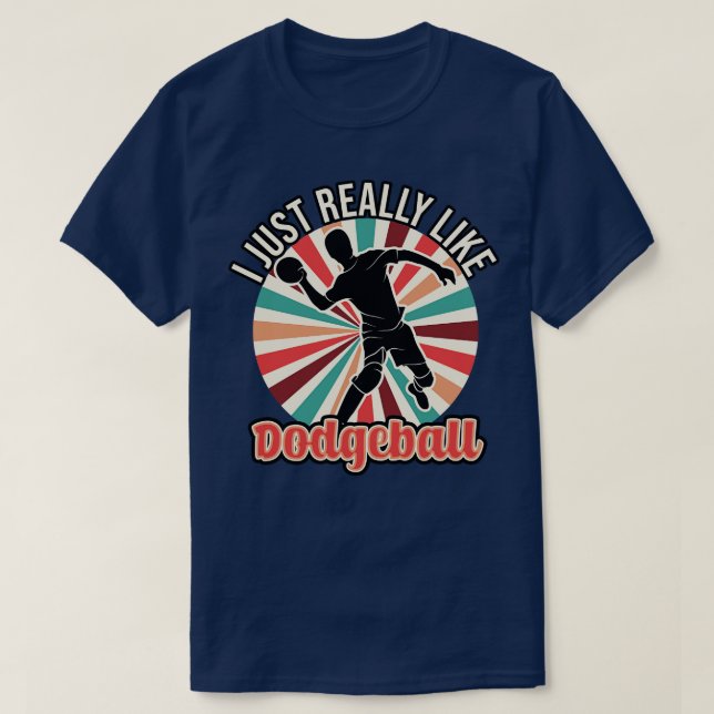 T-shirt J'Aime Vraiment Le Dodgeball (Design devant)