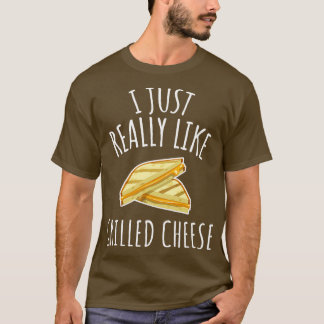 T-shirt J'Aime Vraiment Le Fromage Grillé