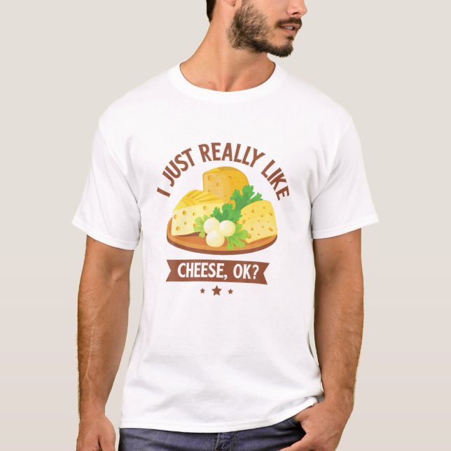 T-shirt J'Aime Vraiment Le Fromage OK (Devant)