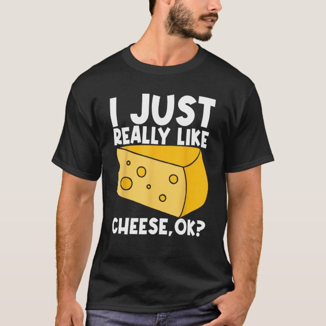 T-shirt J'Aime Vraiment Le Fromage Ok (Devant)