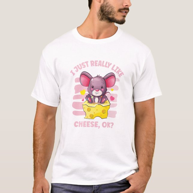 T-shirt J'Aime Vraiment Le Fromage OK (Devant)