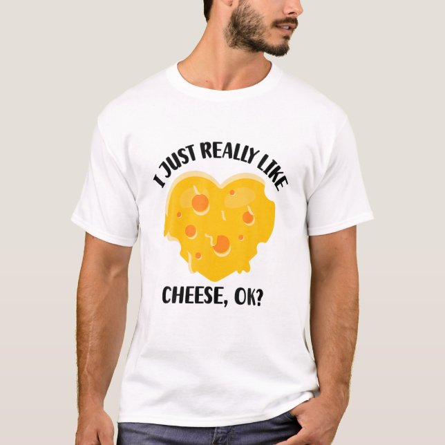 T-shirt J'Aime Vraiment Le Fromage OK (Devant)