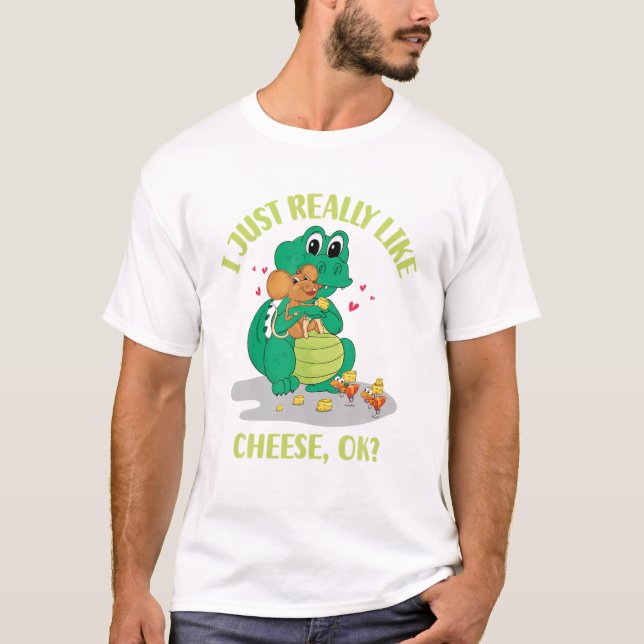 T-shirt J'Aime Vraiment Le Fromage OK (Devant)