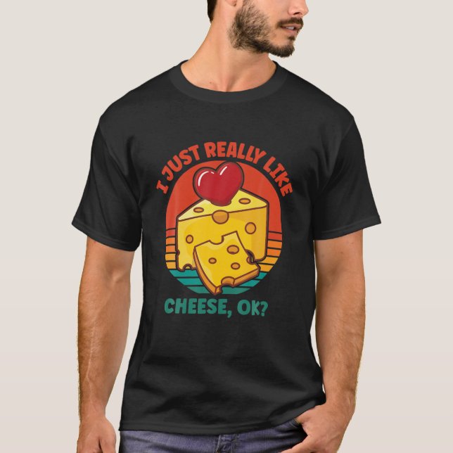 T-shirt J'Aime Vraiment Le Fromage OK (Devant)