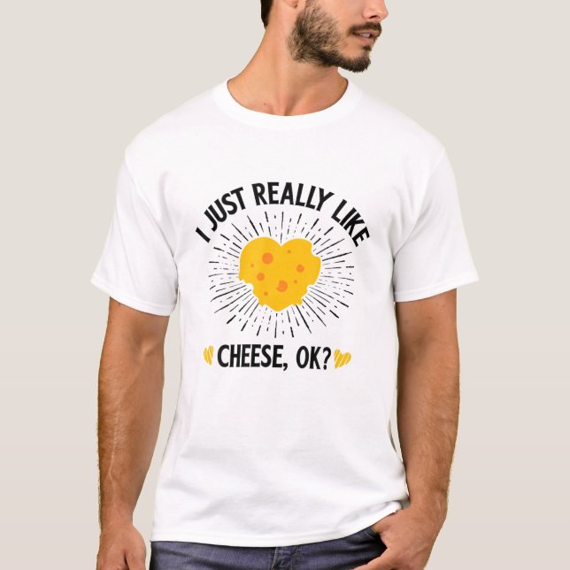 T-shirt J'Aime Vraiment Le Fromage OK (Devant)