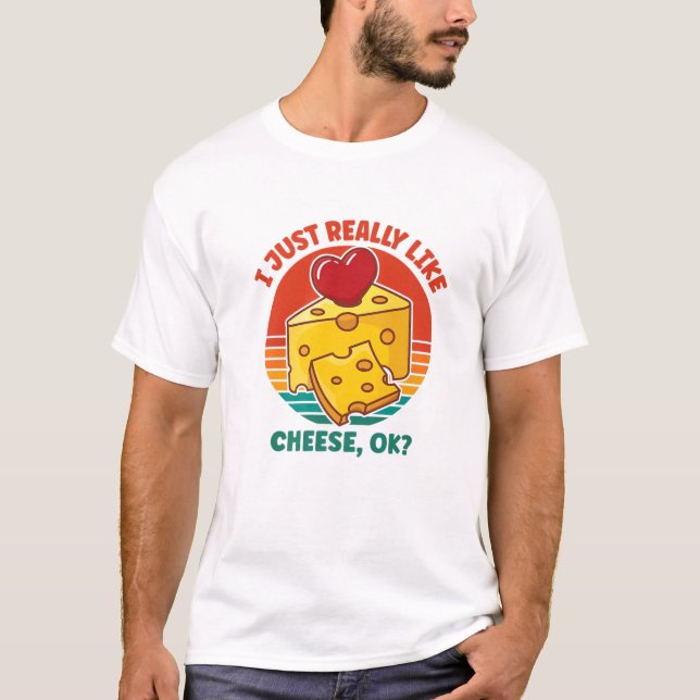 T-shirt J'Aime Vraiment Le Fromage OK (Devant)