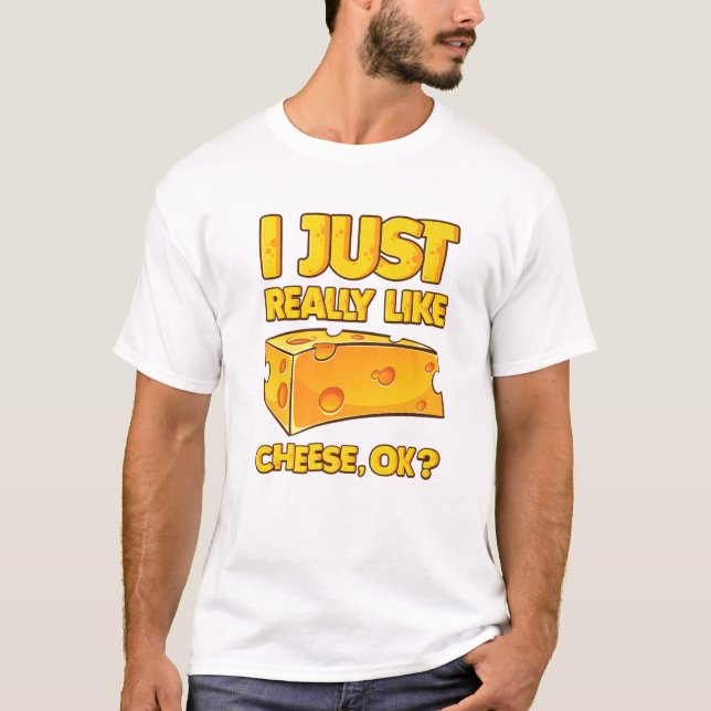 T-shirt J'Aime Vraiment Le Fromage OK (Devant)