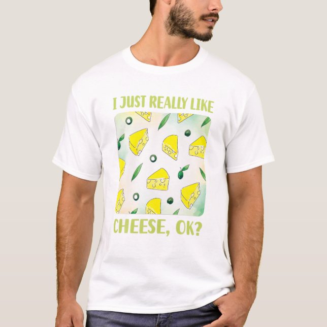 T-shirt J'Aime Vraiment Le Fromage OK (Devant)