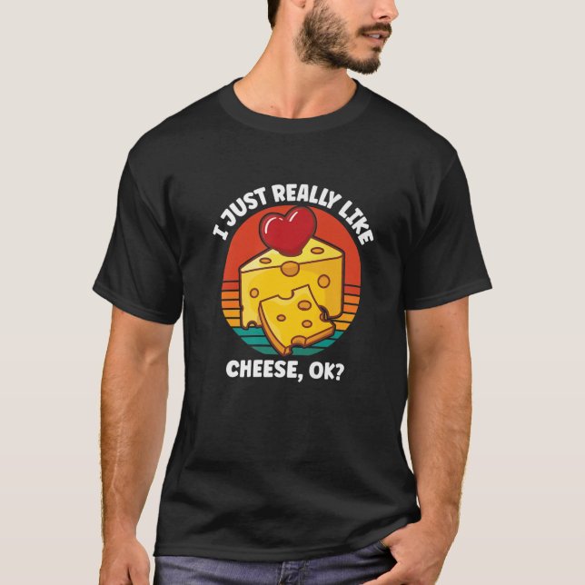T-shirt J'Aime Vraiment Le Fromage OK (Devant)