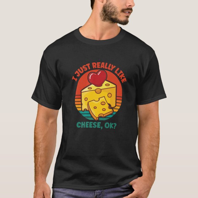 T-shirt J'Aime Vraiment Le Fromage OK (Devant)