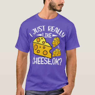 T-shirt J'Aime Vraiment Le Fromage OK Drôle Fromage Amateu