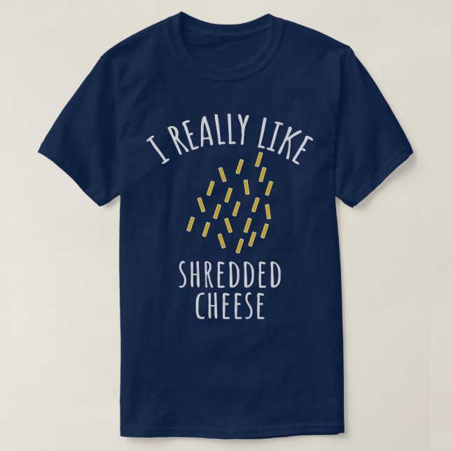 T-shirt J'Aime Vraiment Le Fromage Râpé (Design devant)