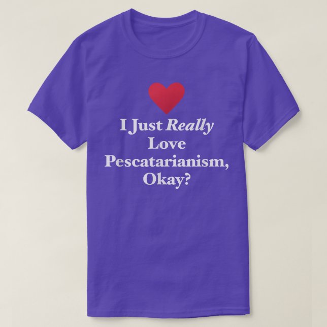 T-shirt J'Aime Vraiment Le Pescataranisme, Ok Fun Vegeta (Design devant)