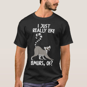 T-shirt J'Aime Vraiment Lemurs Ok