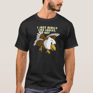 T-shirt J'Aime Vraiment Les Aigles Enfants Animal Mignonne