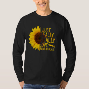 T-shirt J'Aime Vraiment Les Barracudas Femmes Hommes Poiss